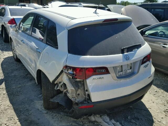 5J8TB1H25AA000012 - 2010 ACURA RDX WHITE photo 3