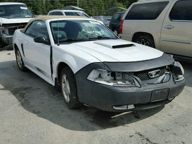 1FAFP44433F392201 - 2003 FORD MUSTANG WHITE photo 1