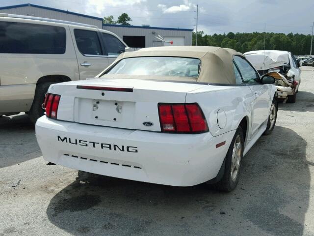 1FAFP44433F392201 - 2003 FORD MUSTANG WHITE photo 4