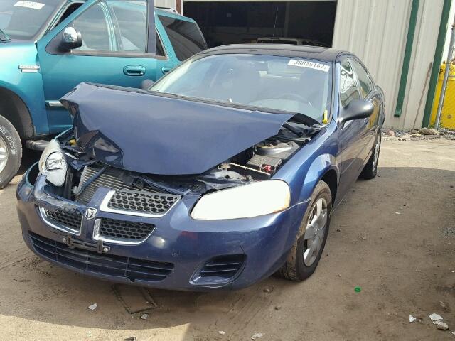 1B3EL46T15N636296 - 2005 DODGE STRATUS SX BLUE photo 2