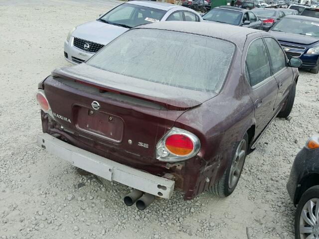 JN1DA31D63T505046 - 2003 NISSAN MAXIMA BURGUNDY photo 4