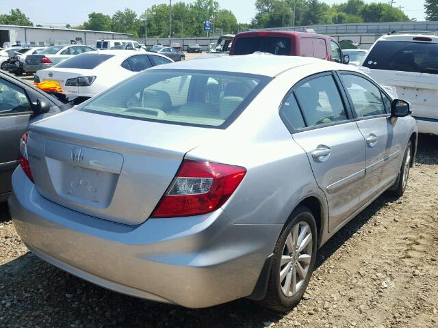 19XFB2F96CE035028 - 2012 HONDA CIVIC EXL SILVER photo 4