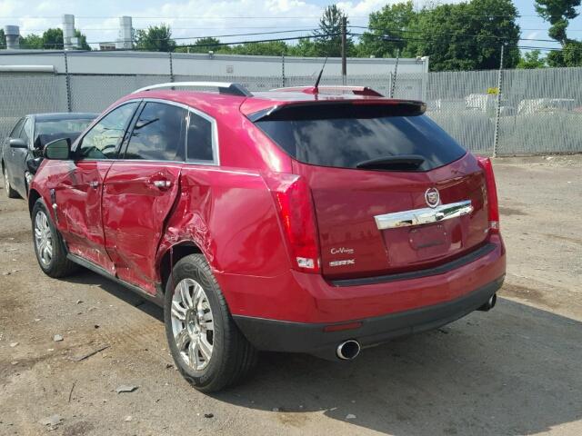 3GYFNAE33CS530779 - 2012 CADILLAC SRX LUXURY MAROON photo 3