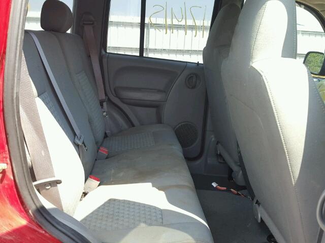 1J4GK48K67W643041 - 2007 JEEP LIBERTY SP RED photo 6