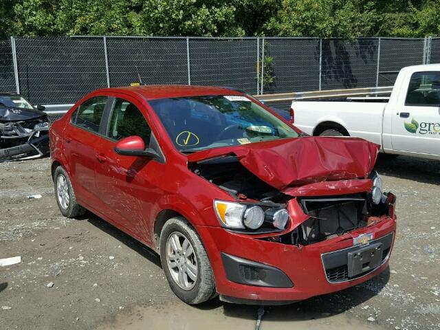 1G1JC5SH4D4174575 - 2013 CHEVROLET SONIC LT RED photo 1