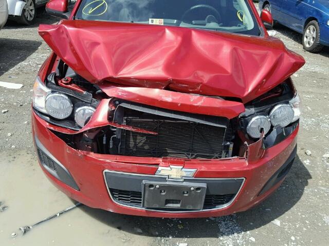 1G1JC5SH4D4174575 - 2013 CHEVROLET SONIC LT 红色 照片 9