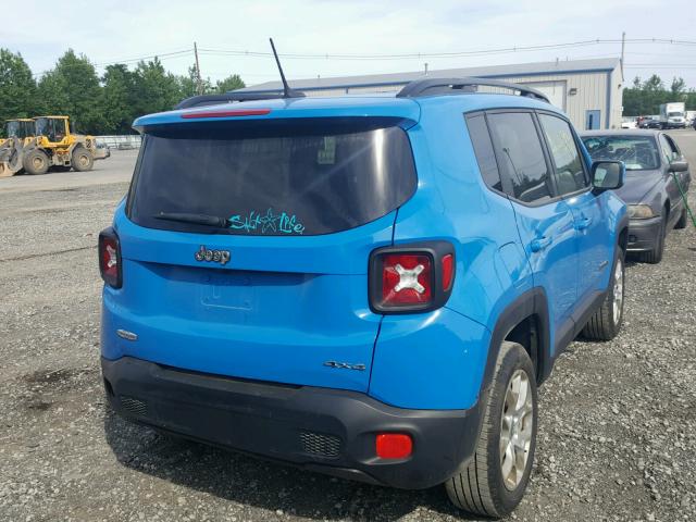 ZACCJBBT9FPB45960 - 2015 JEEP RENEGADE L BLUE photo 4