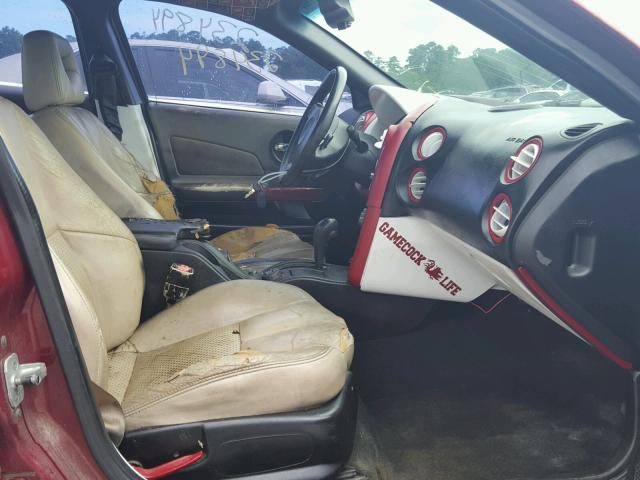 2G2WR524241149490 - 2004 PONTIAC GRAND PRIX MAROON photo 5