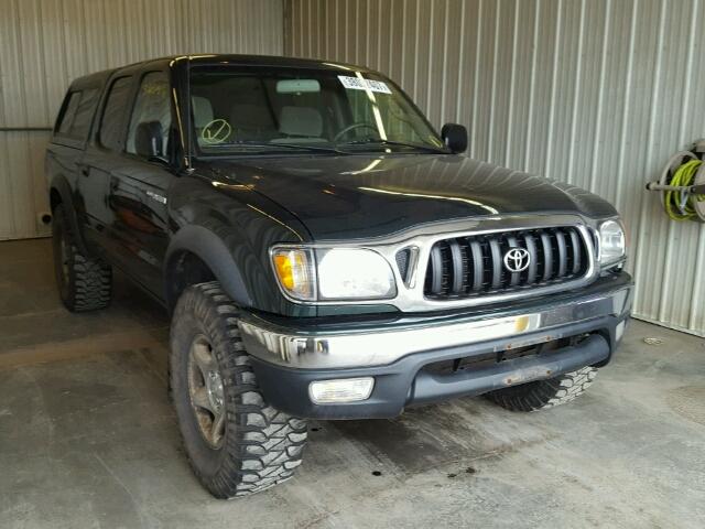 5TEGN92NX2Z015962 - 2002 TOYOTA TACOMA GREEN photo 1