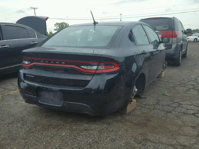 1C3CDFBB4FD237826 - 2015 DODGE DART BLACK photo 4