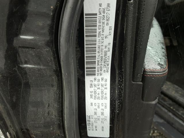 1C4PJMBS3FW786092 - 2015 JEEP CHEROKEE T BLACK photo 10