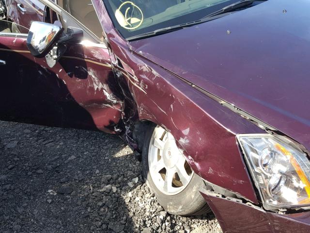 1G6DF577990172950 - 2009 CADILLAC CTS BURGUNDY photo 9