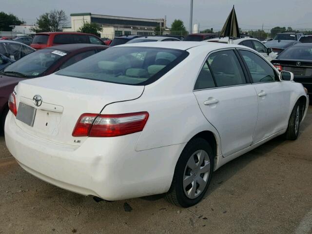 4T1BE46K99U863603 - 2009 TOYOTA CAMRY BASE WHITE photo 4