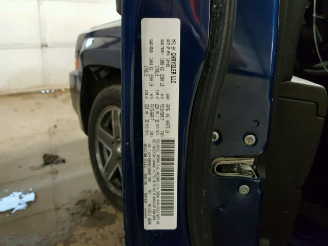 1J4FF48B39D158001 - 2009 JEEP PATRIOT LI BLUE photo 10