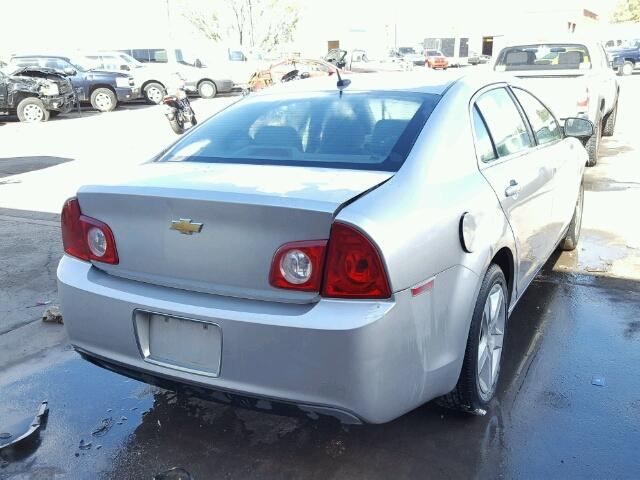 1G1ZB5EB5AF273161 - 2010 CHEVROLET MALIBU LS SILVER photo 4