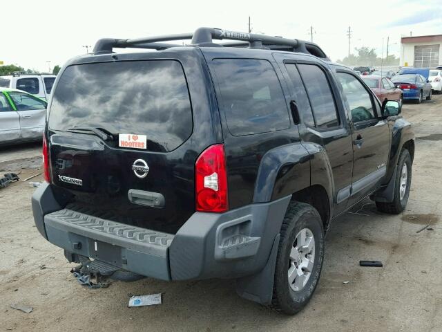 5N1AN08W67C543193 - 2007 NISSAN XTERRA OFF BLACK photo 4