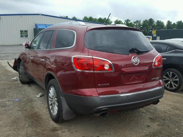 5GALVBED5AJ208801 - 2010 BUICK ENCLAVE CX RED photo 3