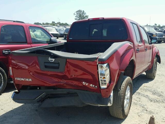 1N6AD0EV5HN750339 - 2017 NISSAN FRONTIER S RED photo 4