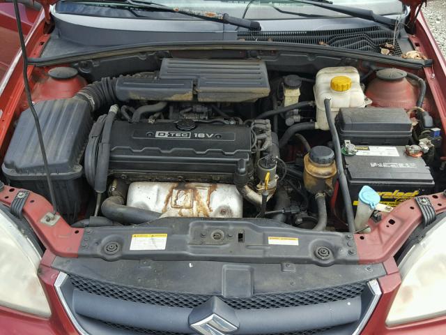 KL5JD56Z87K586379 - 2007 SUZUKI FORENZA BA BURGUNDY photo 7