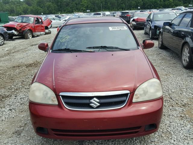 KL5JD56Z87K586379 - 2007 SUZUKI FORENZA BA BURGUNDY photo 9