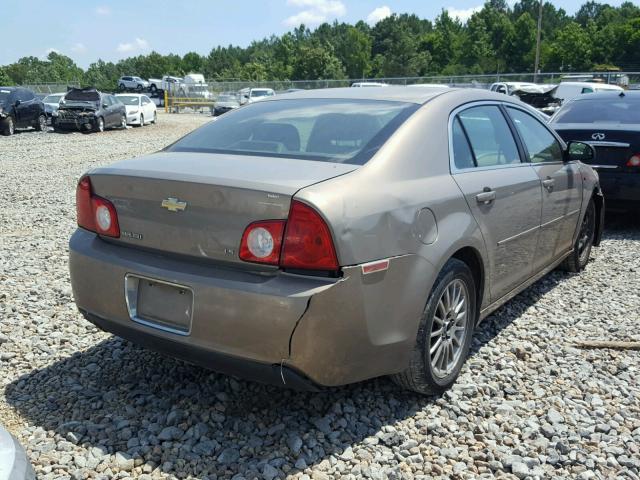 1G1ZG57B48F205006 - 2008 CHEVROLET MALIBU LS 棕色 照片 4
