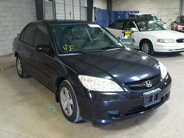 2HGES26755H603031 - 2005 HONDA CIVIC EX შავი ფოტო 1