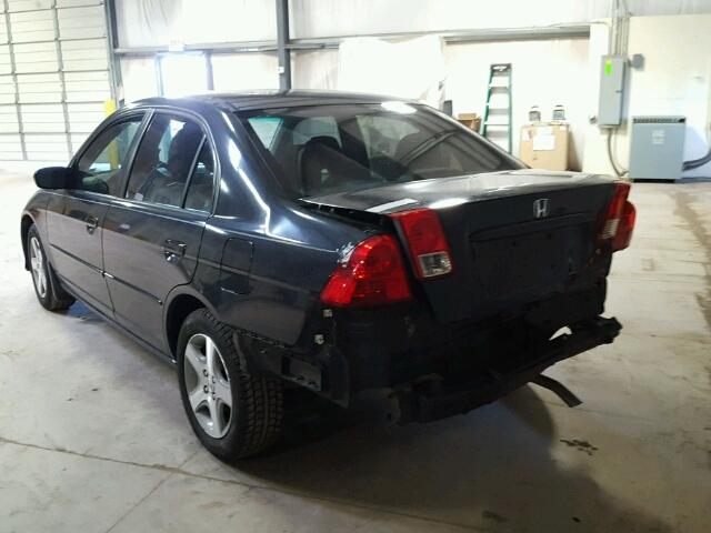 2HGES26755H603031 - 2005 HONDA CIVIC EX შავი ფოტო 3