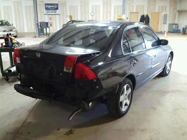 2HGES26755H603031 - 2005 HONDA CIVIC EX შავი ფოტო 4