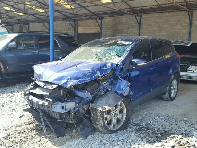 1FMCU0HX4DUB60735 - 2013 FORD ESCAPE SEL BLUE photo 2