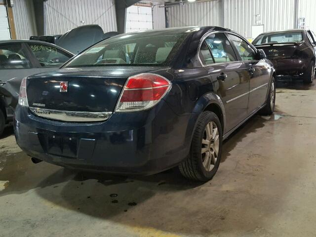 1G8ZS57N67F211074 - 2007 SATURN AURA XE BLUE photo 4