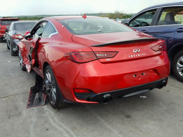 JN1FV7EL3JM630437 - 2018 INFINITI Q60 RED SP RED photo 3