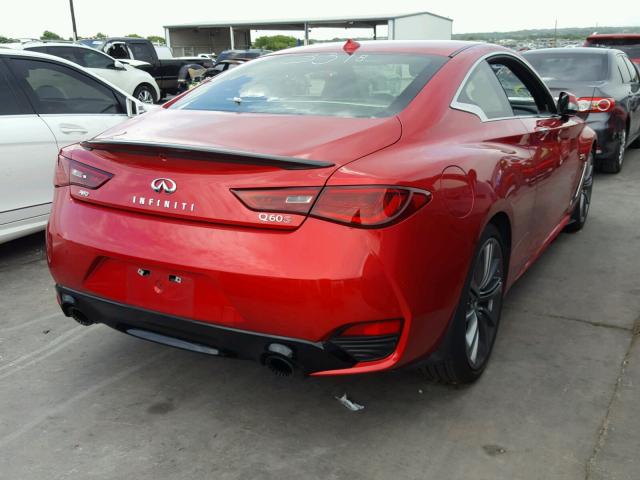 JN1FV7EL3JM630437 - 2018 INFINITI Q60 RED SP RED photo 4