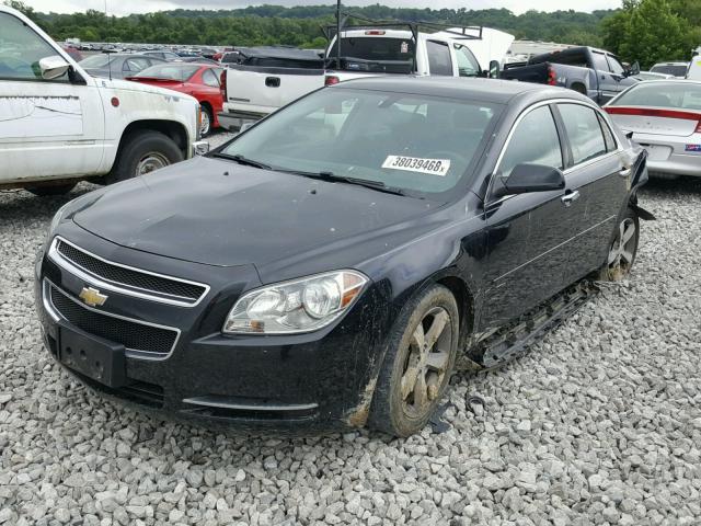 1G1ZC5E02CF114807 - 2012 CHEVROLET MALIBU 1LT BLACK photo 2