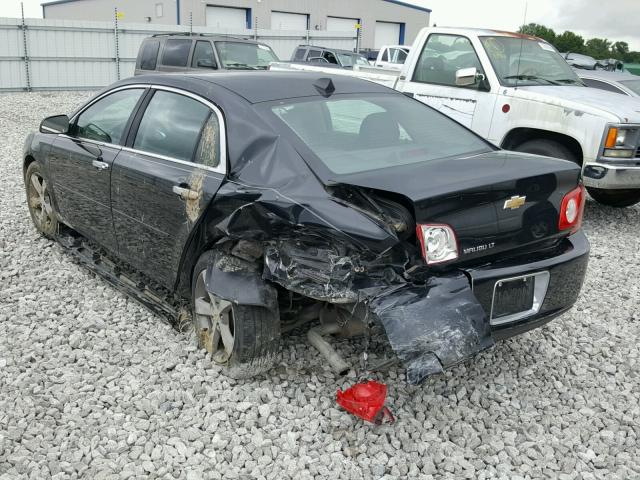 1G1ZC5E02CF114807 - 2012 CHEVROLET MALIBU 1LT BLACK photo 3
