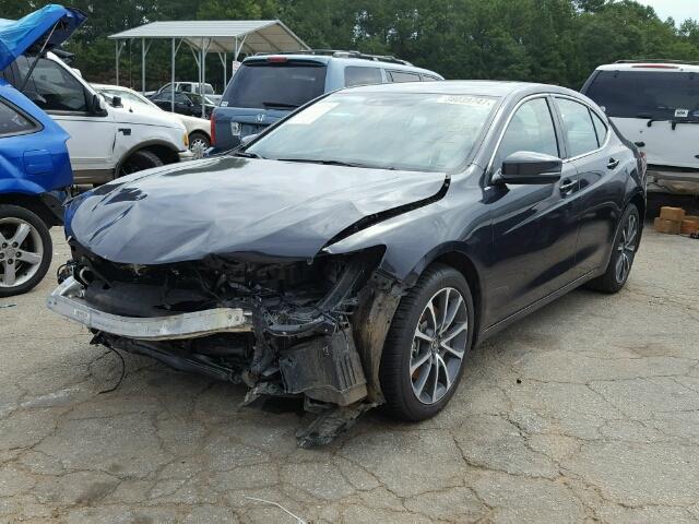 19UUB2F58FA000892 - 2015 ACURA TLX GRAY photo 2