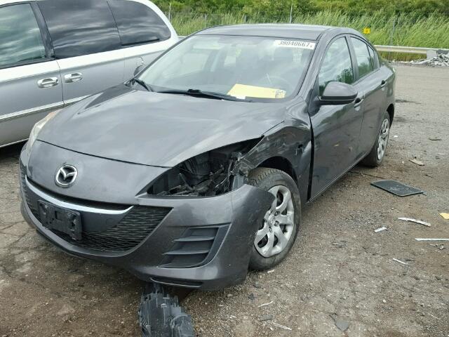 JM1BL1SF1A1117606 - 2010 MAZDA 3 GRAY photo 2