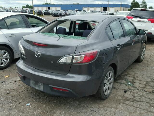 JM1BL1SF1A1117606 - 2010 MAZDA 3 GRAY photo 4