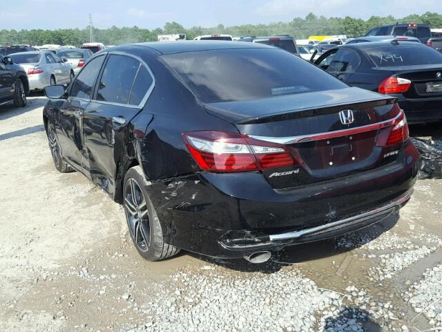 1HGCR2F57HA077196 - 2017 HONDA ACCORD SPO შავი ფოტო 3