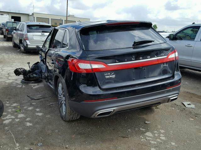 2LMTJ8LR2GBL44425 - 2016 LINCOLN MKX RESERV BLACK photo 3