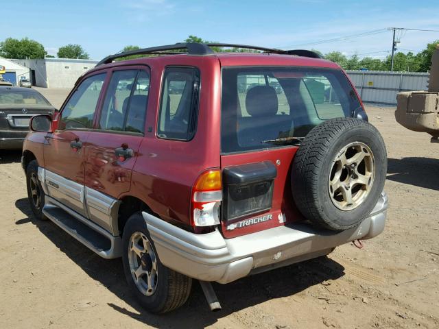 2CNBJ634316940756 - 2001 CHEVROLET TRACKER LT RED photo 3