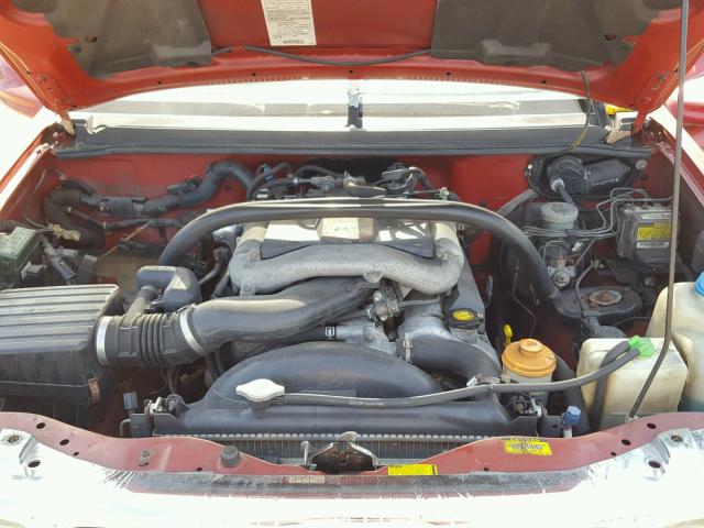 2CNBJ634316940756 - 2001 CHEVROLET TRACKER LT RED photo 7