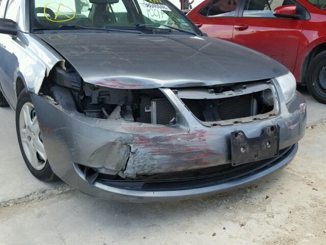 1G8AJ55F07Z167907 - 2007 SATURN ION LEVEL GRAY photo 9