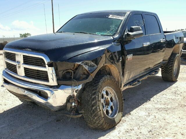 3D7UT2CL5AG190147 - 2010 DODGE RAM 2500 BLACK photo 2