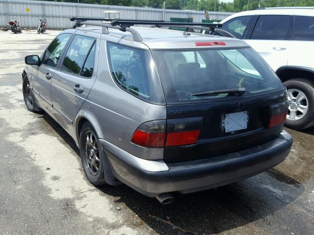 YS3ED55E213026104 - 2001 SAAB 9-5 GRAY photo 3