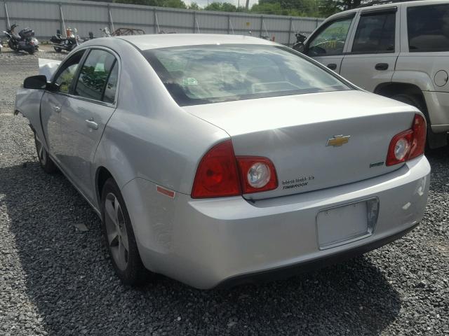 1G1ZC5EU6BF149092 - 2011 CHEVROLET MALIBU 1LT 银色 照片 3