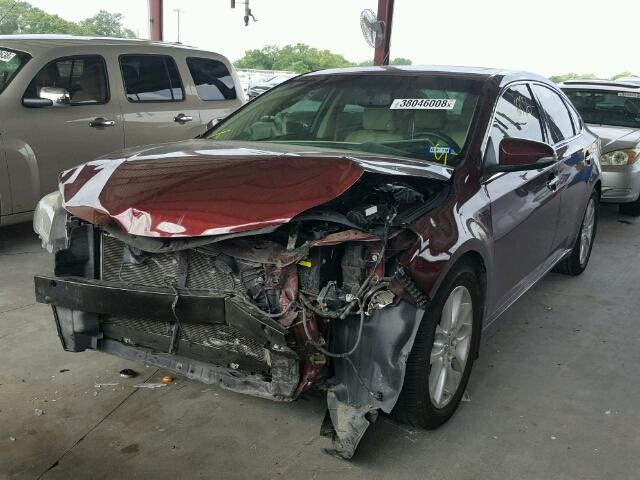 4T1BK1EBXDU005655 - 2013 TOYOTA AVALON BAS BURGUNDY photo 2