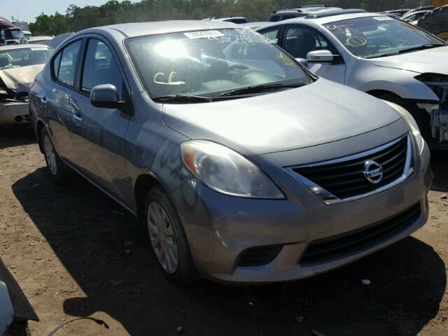 3N1CN7AP8CL876148 - 2012 NISSAN VERSA S GRAY photo 1