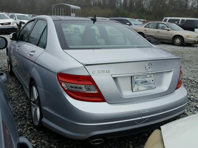 WDDGF56X98R035471 - 2008 MERCEDES-BENZ C 350 SILVER photo 3