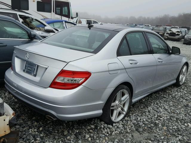 WDDGF56X98R035471 - 2008 MERCEDES-BENZ C 350 SILVER photo 4