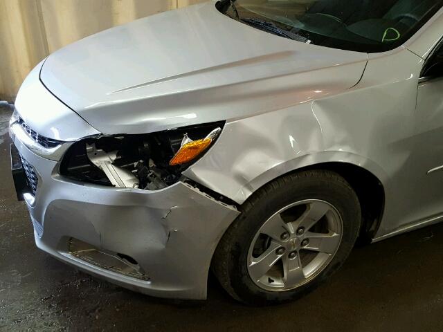 1G11B5SL6FF132827 - 2015 CHEVROLET MALIBU LS ვერცხლისფერი ფოტო 9